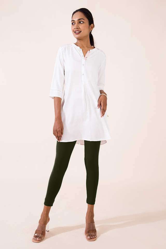 Solid-Cotton-Slim-Fit-Women-s-Leggings