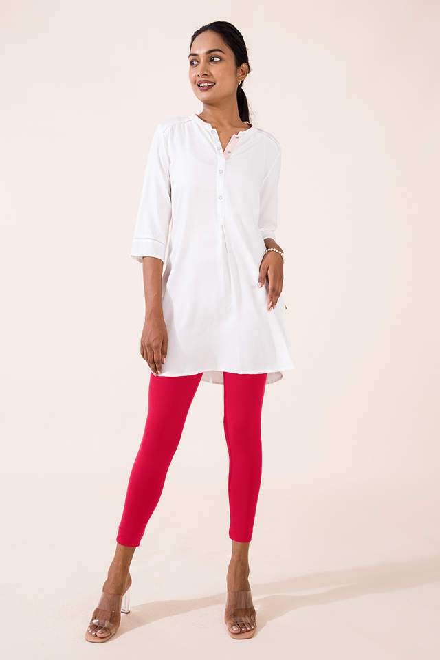 Solid-Cotton-Slim-Fit-Women-s-Leggings