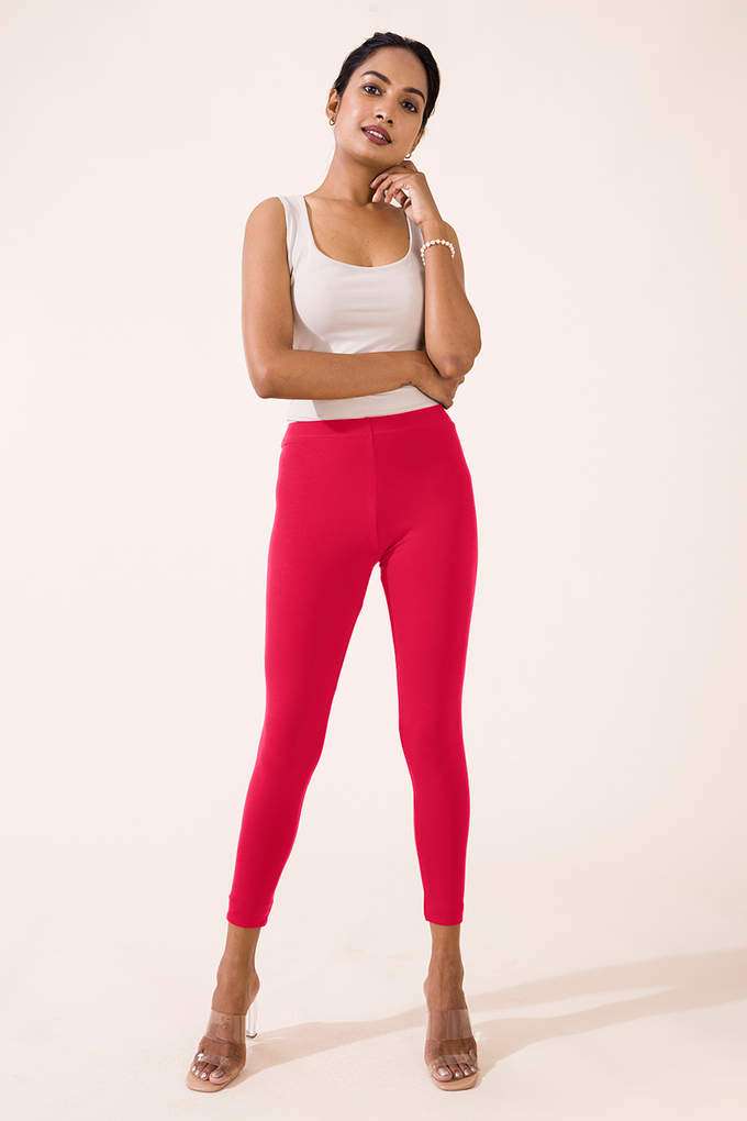 Solid-Cotton-Slim-Fit-Women-s-Leggings