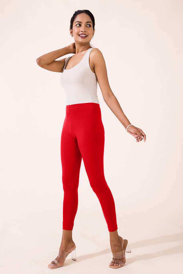 Solid-Cotton-Slim-Fit-Women-s-Leggings