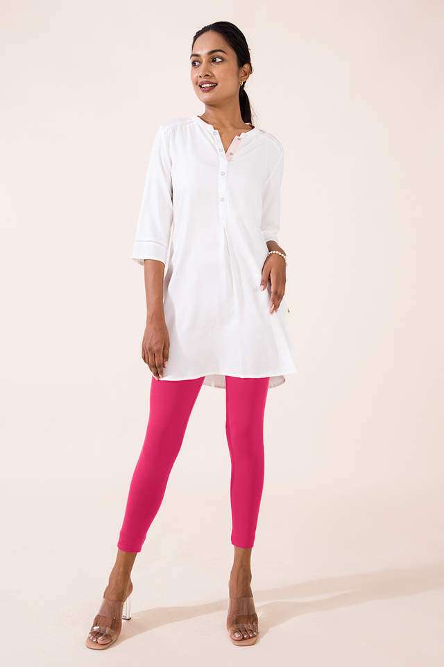 Solid-Cotton-Slim-Fit-Women-s-Leggings