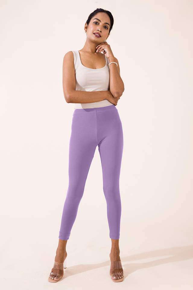 Solid-Cotton-Slim-Fit-Women-s-Leggings