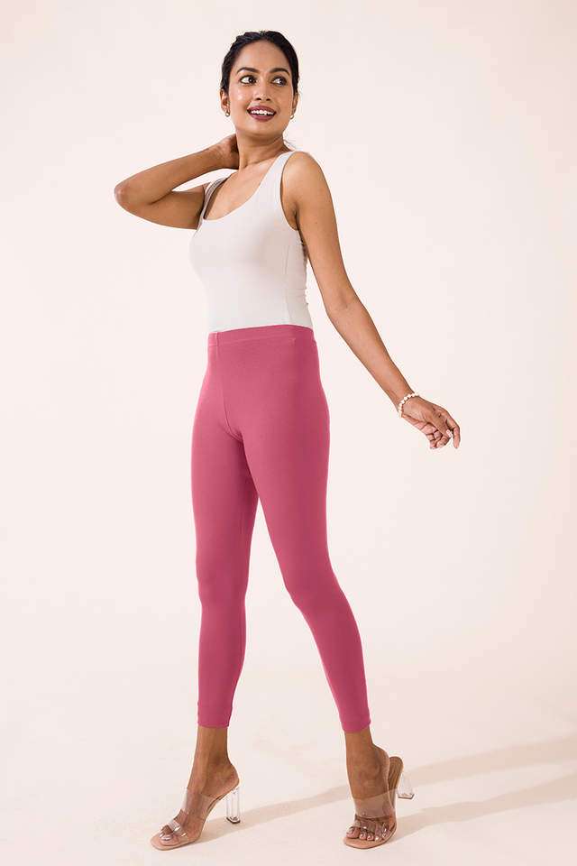 Solid-Cotton-Slim-Fit-Women-s-Leggings