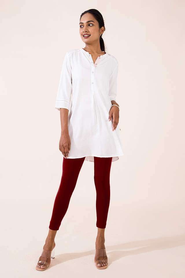 Solid-Cotton-Slim-Fit-Women-s-Leggings