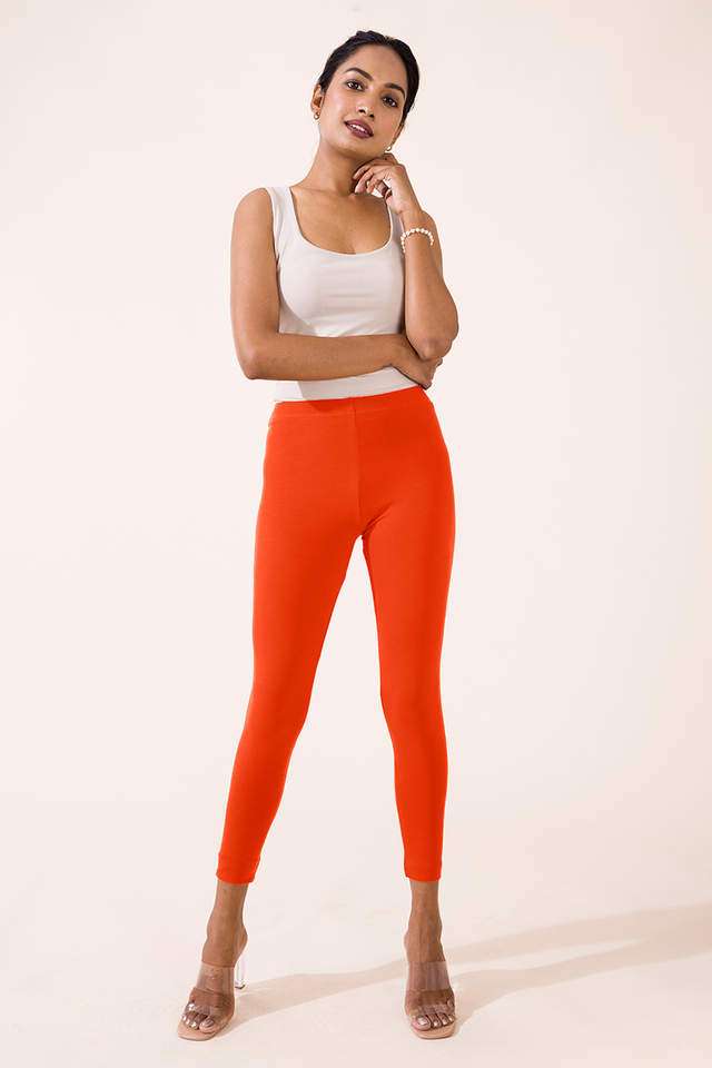 Solid-Cotton-Slim-Fit-Women-s-Leggings