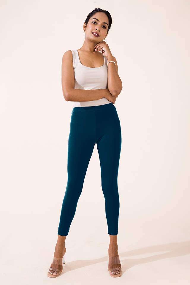 Solid-Cotton-Slim-Fit-Women-s-Leggings