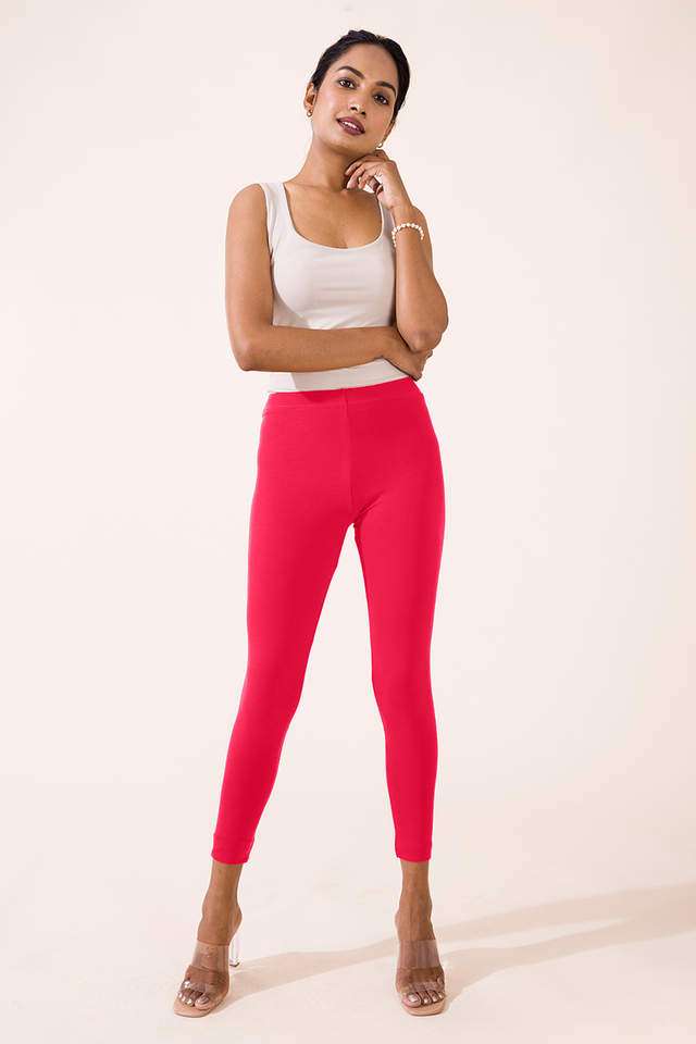 Solid-Cotton-Slim-Fit-Women-s-Leggings
