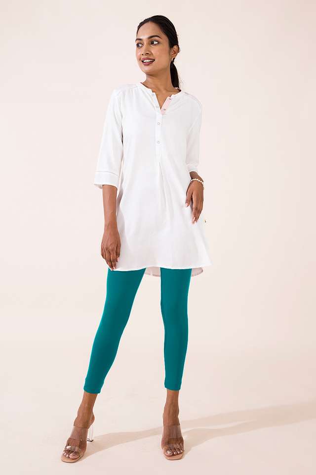 Solid-Ankle-Length-Cotton-Women-s-Leggings