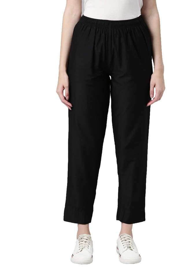 Solid-Modal-Tapered-Fit-Women-s-Pants