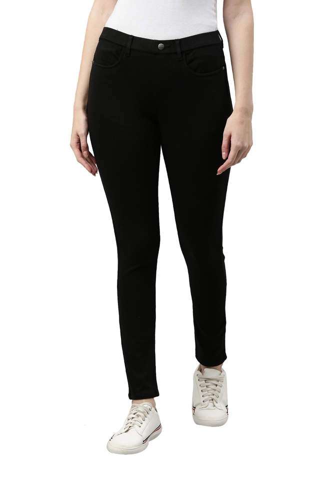 Solid-Cotton-Slim-Fit-Women-s-Jeggings