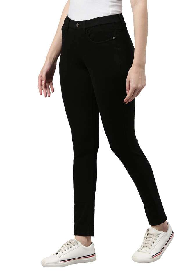 Solid-Cotton-Slim-Fit-Women-s-Jeggings