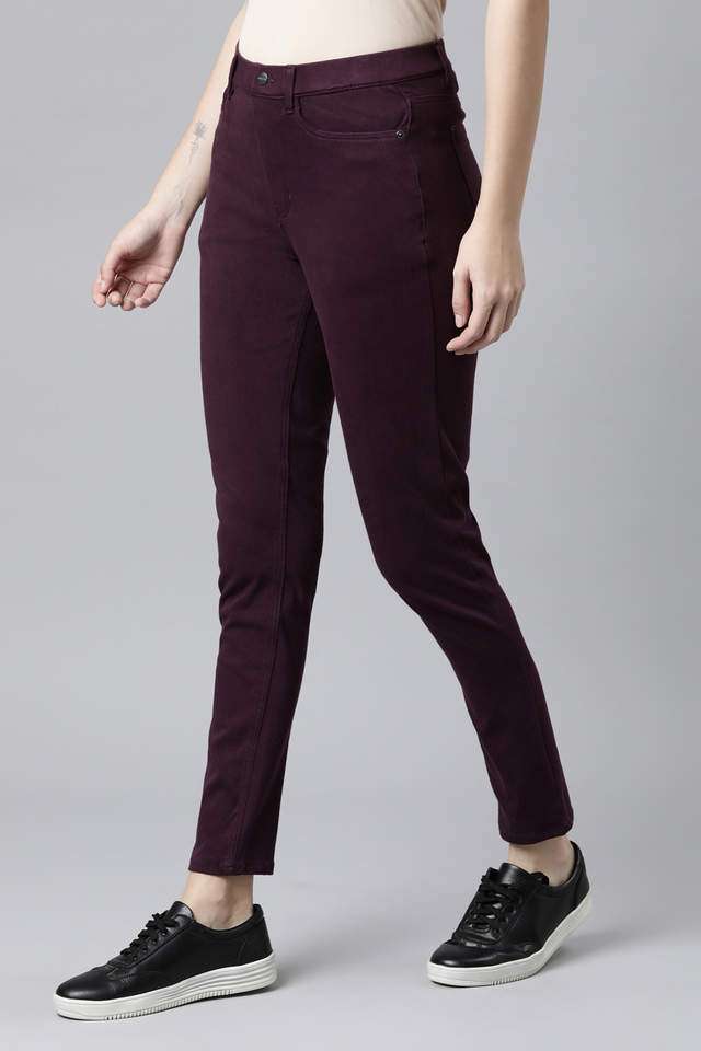 Solid-Cotton-Slim-Fit-Women-s-Jeggings