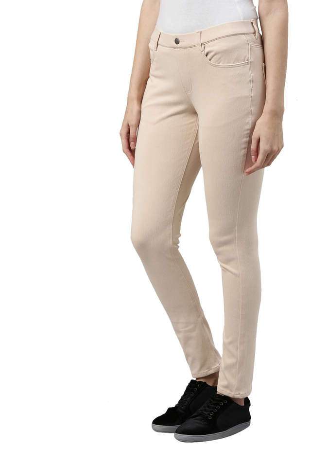 Solid-Cotton-Slim-Fit-Women-s-Jeggings