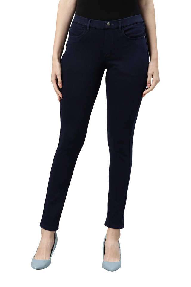 Solid-Cotton-Slim-Fit-Women-s-Jeggings