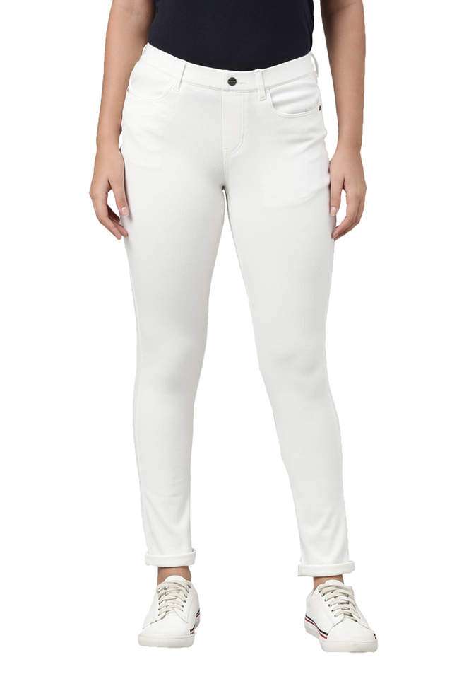 Solid-Cotton-Slim-Fit-Women-s-Jeggings