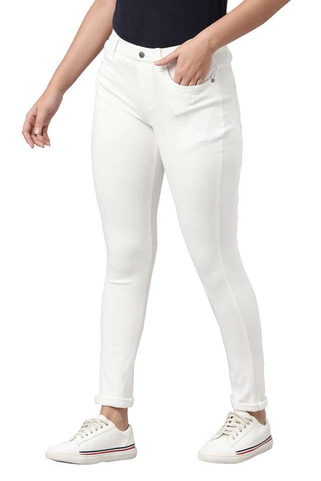 Solid-Cotton-Slim-Fit-Women-s-Jeggings