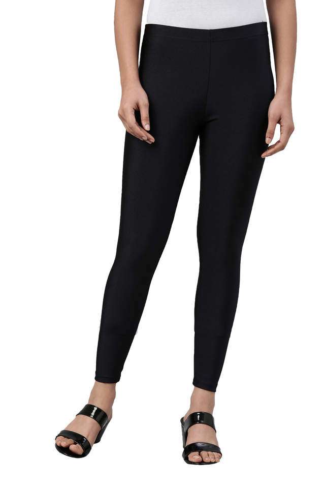 Solid-Nylon-Slim-Fit-Women-s-Leggings