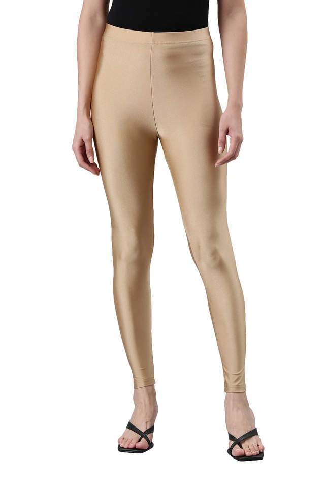 Solid-Nylon-Slim-Fit-Women-s-Leggings