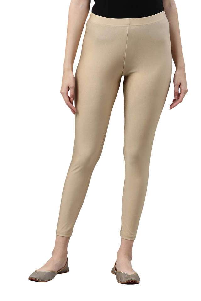 Solid-Nylon-Slim-Fit-Women-s-Leggings