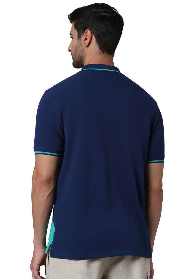 Color-Block-Cotton-Polo-Men-s-T-Shirt