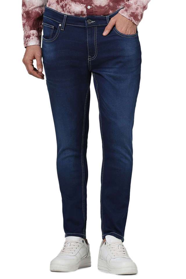 Light-Wash-Cotton-Skinny-Fit-Men-s-Jeans