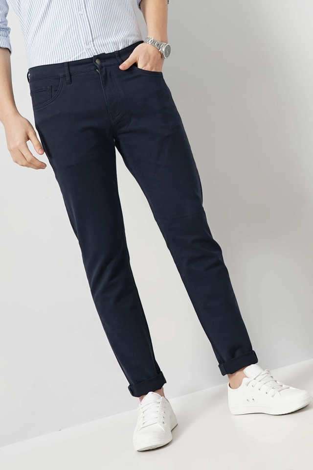 Solid-Cotton-Slim-Fit-Men-s-Casual-Wear-Trousers