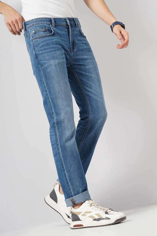 Light-Wash-Cotton-Straight-Fit-Men-s-Jeans
