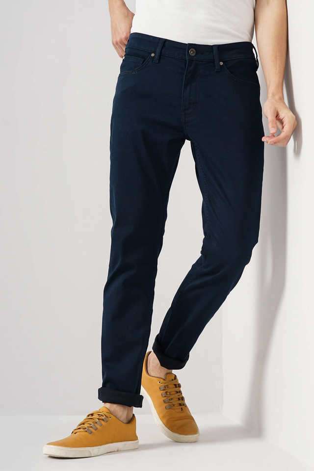 Solid-Cotton-Slim-Fit-Men-s-Jeans