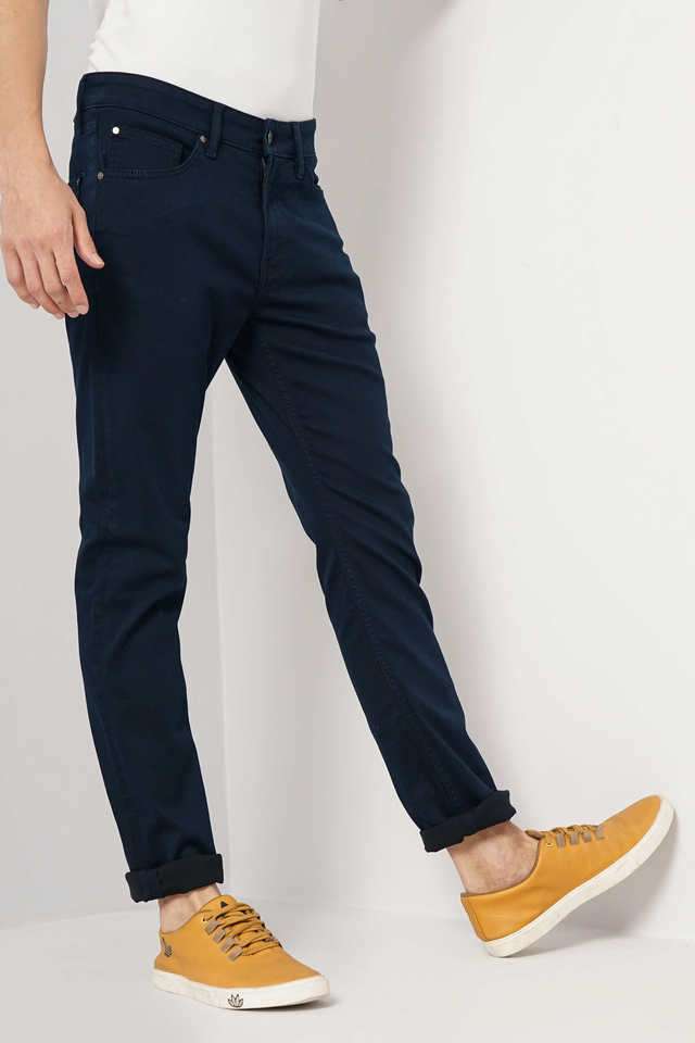 Solid-Cotton-Slim-Fit-Men-s-Jeans