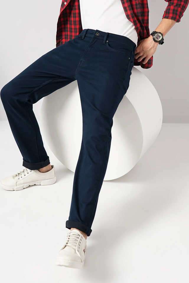 Solid-Cotton-Straight-Fit-Men-s-Jeans