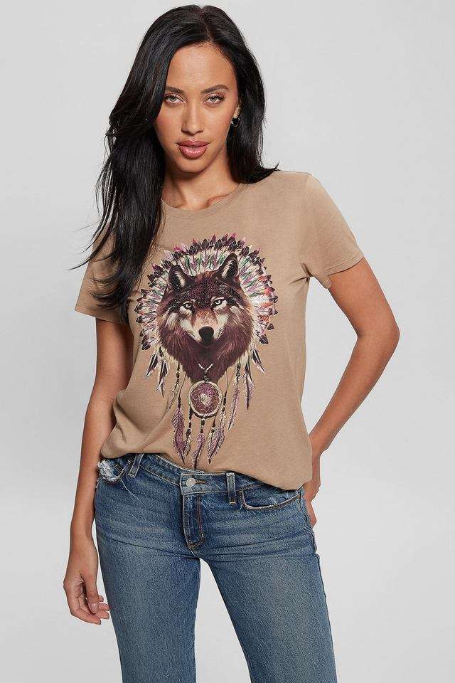 Graphic-Print-Cotton-Blend-Round-Neck-Women-s-T-Shirt