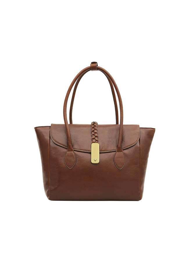 Wabi-Sabi-Pure-Leather-Magnetic-Closure-Women-s-Laptop-Bag
