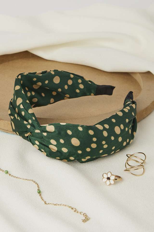 Satin-Hair-Band---Green