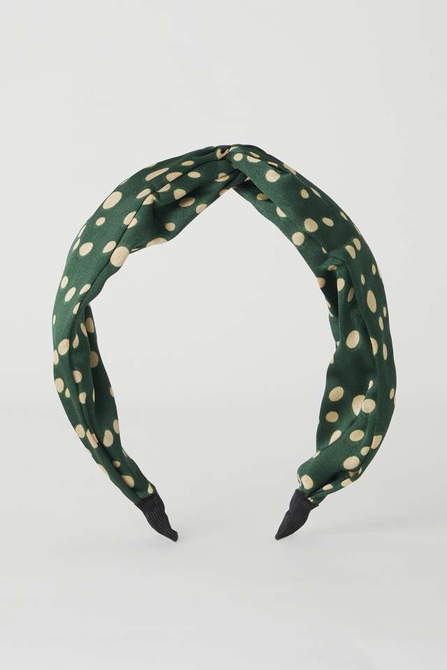 Satin-Hair-Band---Green