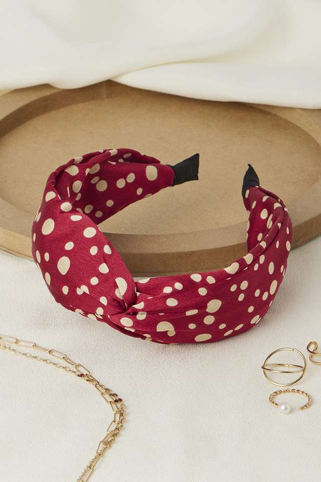 Satin-Hair-Band---Red