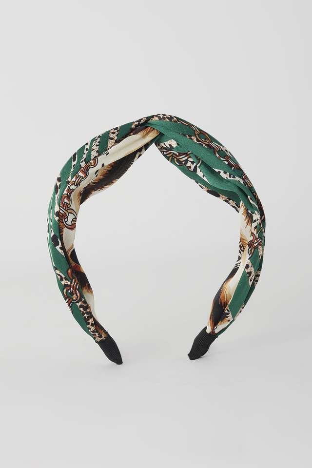 Satin-Hair-Band---Green