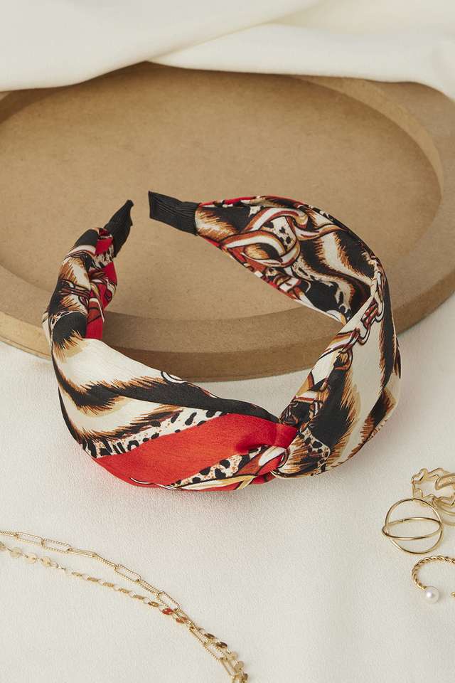Satin-Hair-Band---Red