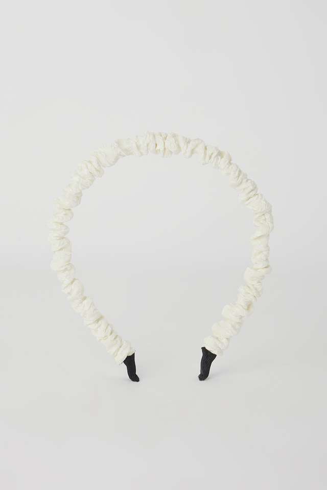 Satin-Hair-Band---White