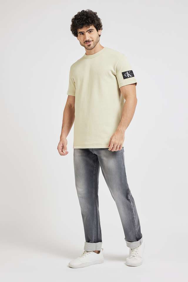 Solid-Cotton-Round-Neck-Men-s-T-Shirt