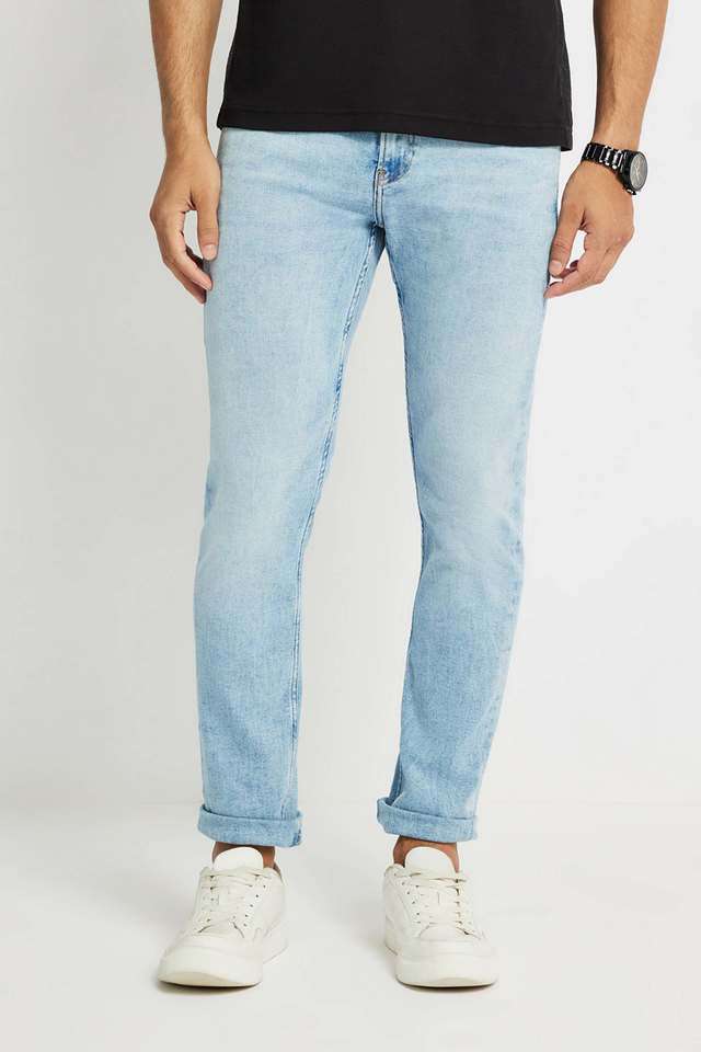 Light-Wash-Cotton-Slim-Fit-Men-s-Jeans