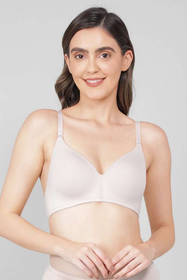 Non-Wired-Removable-Straps-Medium-Padded-Women-s-T-Shirt-Bra