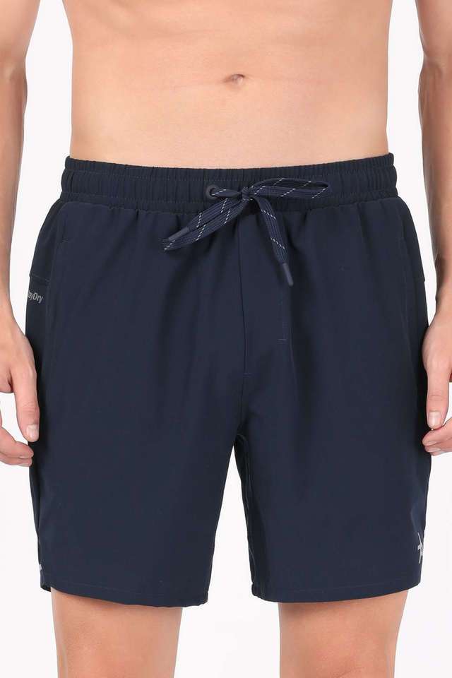 Solid-Polyester-Solid-Men-s-Shorts