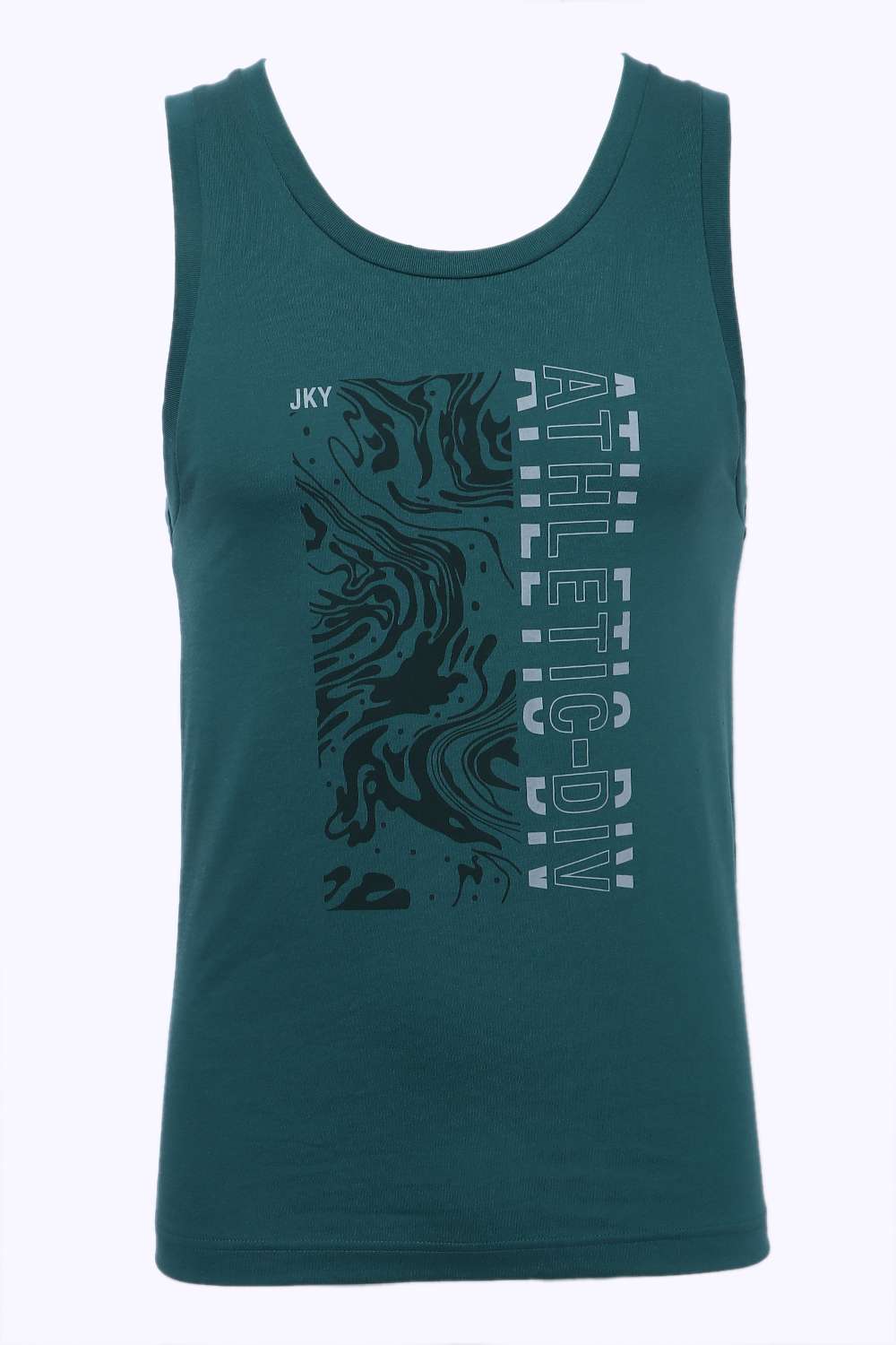 Graphic-Print-Blended-Fabric-Regular-Fit-Men-s-T-Shirt