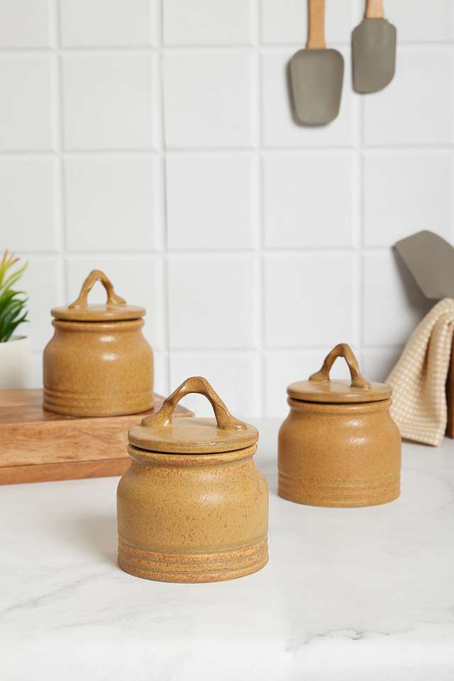 Totem-Jar-500-ml-Set-Of-3-Mustard