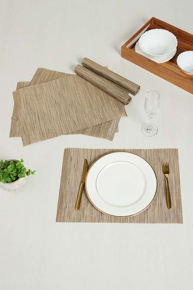 Orion-Taupe-Textured-Tablemat---Set-of-6