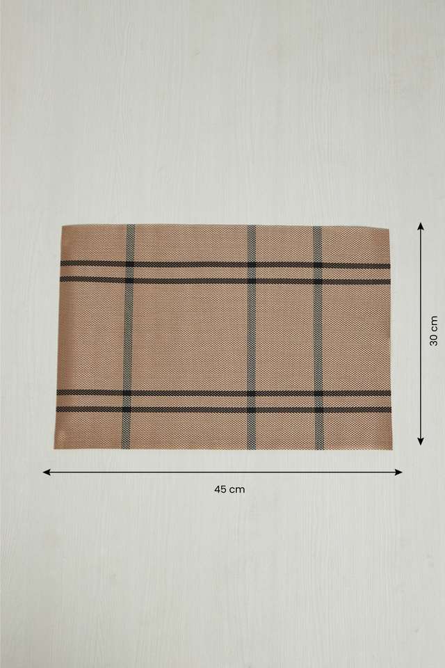 Orion-Taupe-Check-Tablemat---Set-of-6