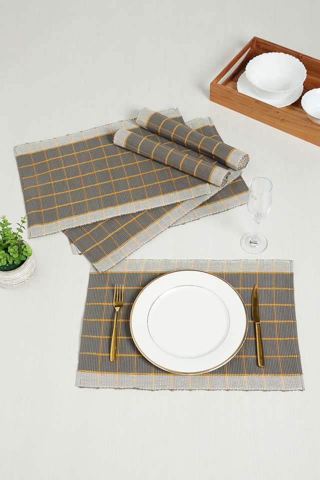 Totem-Lurex-Check-Tablemat-Set-Of-6