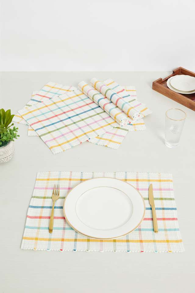 Gardenia-Multi-Lurex-Check-Tablemats-Set-of-6