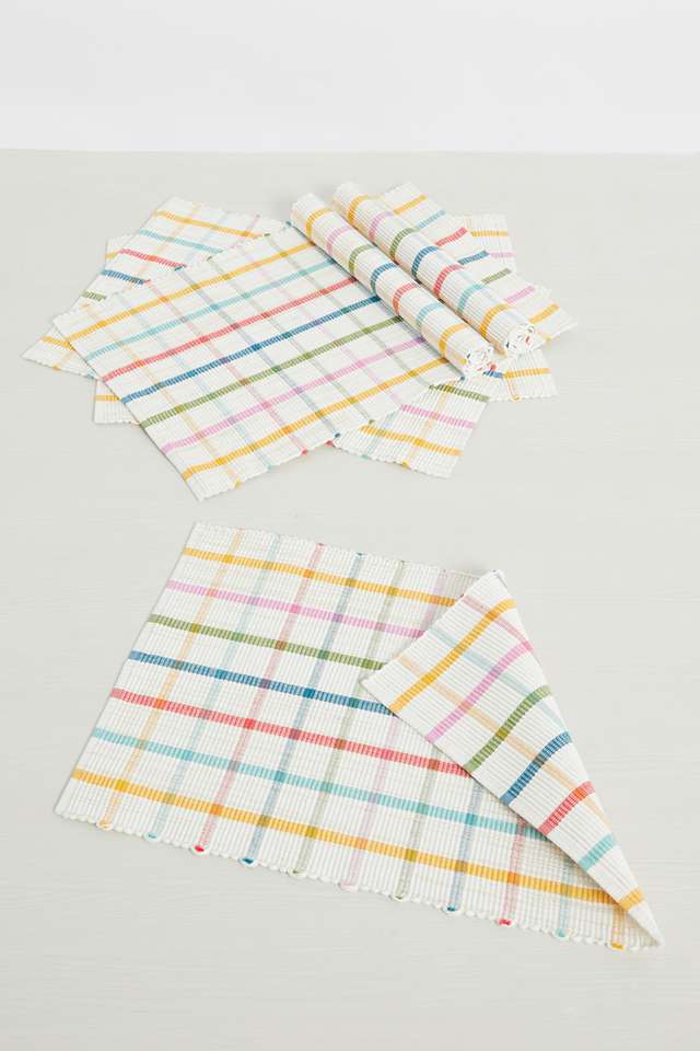 Gardenia-Multi-Lurex-Check-Tablemats-Set-of-6