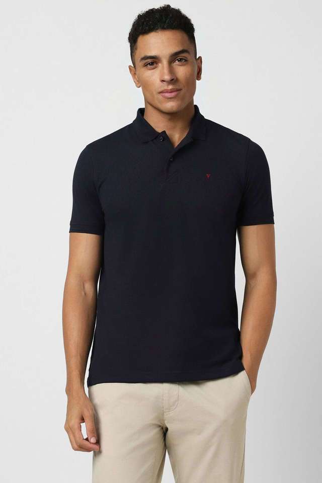 Textured-Polyester-Polo-Men-s-T-Shirt